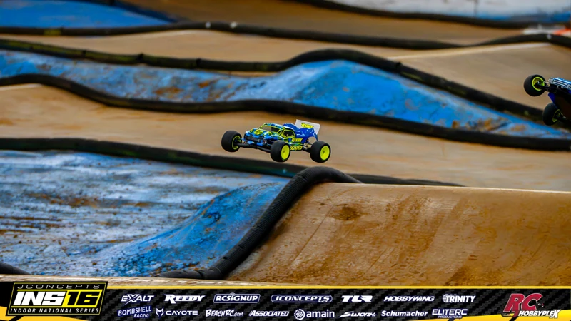Adam Rayls's Team Associated RC car at the JConcepts INS16 Hoosier Hobbyplex Finals