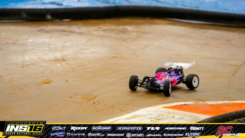 Alex Vanderbeek's XRAY RC car at the JConcepts INS16 Hoosier Hobbyplex Finals