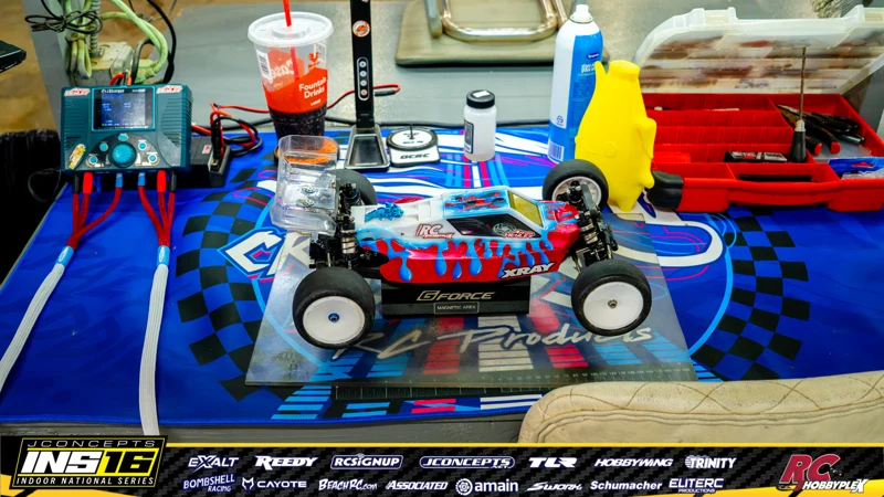 Alton Henley's xray RC car at the JConcepts INS16 Hoosier Hobbyplex Finals