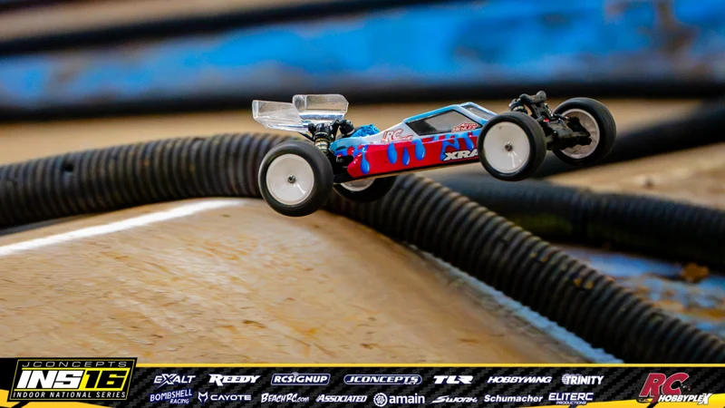 Alton Henley's XRAY RC car at the JConcepts INS16 Hoosier Hobbyplex Finals
