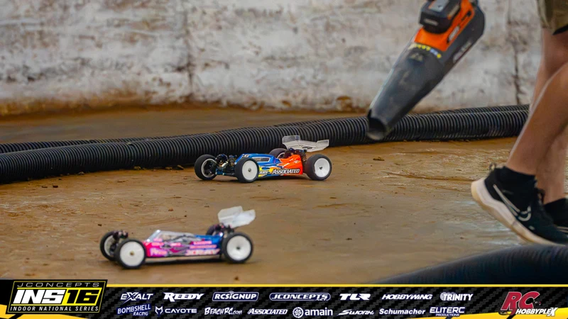 Aydin Horne's Team Associated RC car at the JConcepts INS16 Hoosier Hobbyplex Finals