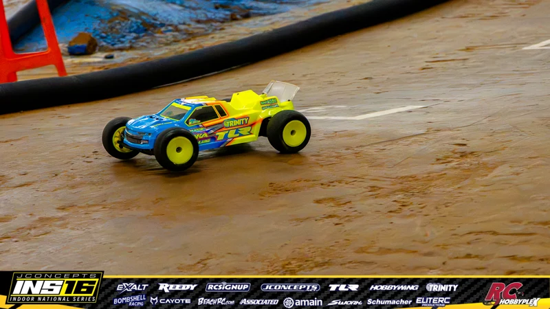 Ben Ellis's TLR RC car at the JConcepts INS16 Hoosier Hobbyplex Finals