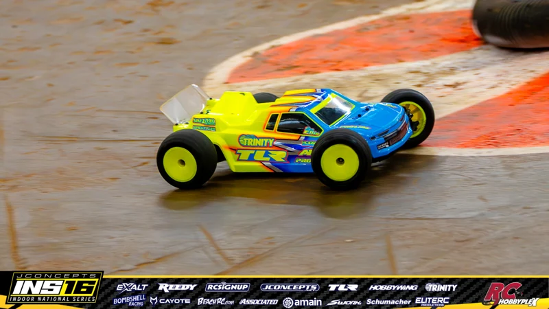 Ben Ellis's TLR RC car at the JConcepts INS16 Hoosier Hobbyplex Finals