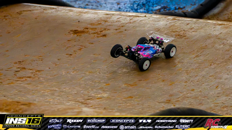 Bentley Schwartz's XRAY RC car at the JConcepts INS16 Hoosier Hobbyplex Finals