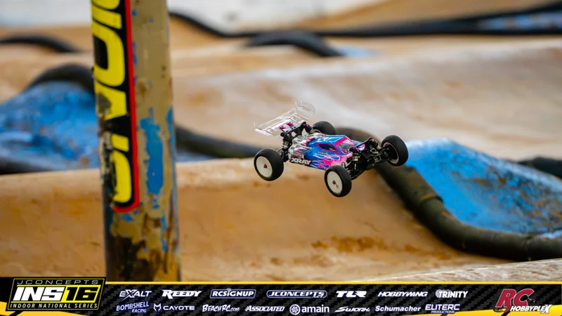 Bentley Schwartz's XRAY RC car at the JConcepts INS16 Hoosier Hobbyplex Finals