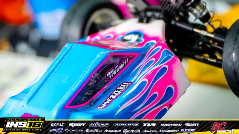 Bentley Schwartz's XRAY RC car at the JConcepts INS16 Hoosier Hobbyplex Finals
