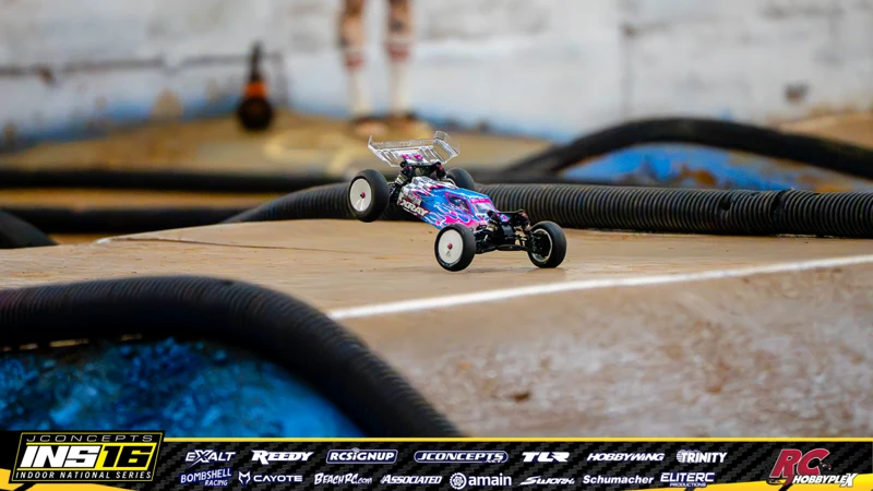 Bentley Schwartz's XRAY RC car at the JConcepts INS16 Hoosier Hobbyplex Finals
