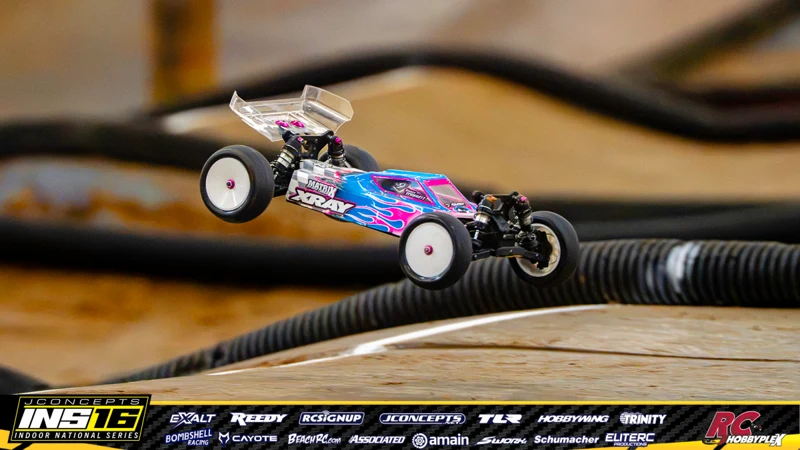 Bentley Schwartz's XRAY RC car at the JConcepts INS16 Hoosier Hobbyplex Finals
