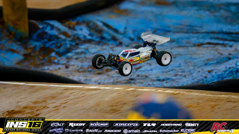 Connor Barrows's Team Associated RC car at the JConcepts INS16 Hoosier Hobbyplex Finals