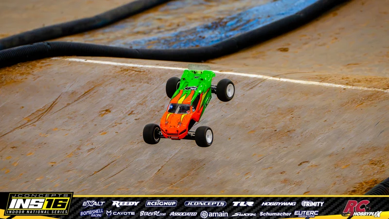Connor Barrows's XRAY RC car at the JConcepts INS16 Hoosier Hobbyplex Finals