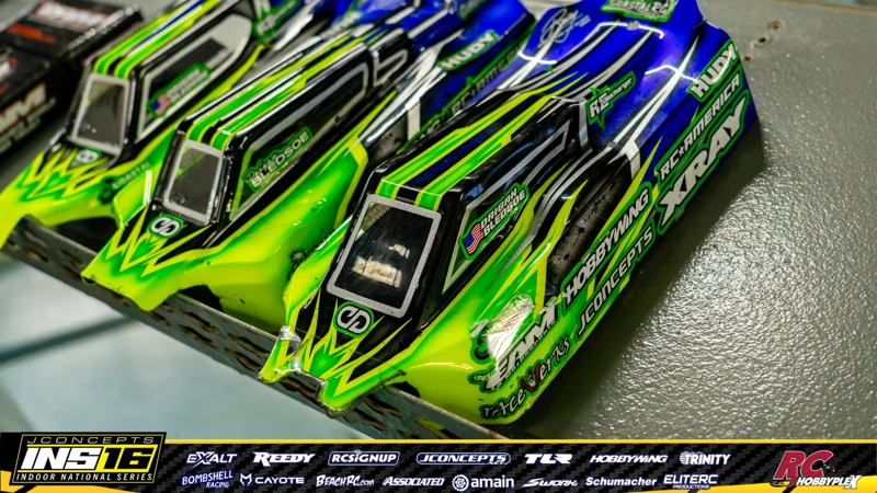 Daigan Bledsoe's xray RC car at the JConcepts INS16 Hoosier Hobbyplex Finals