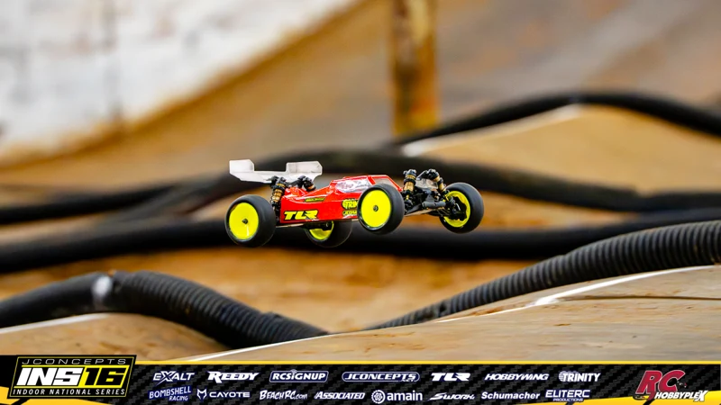 David Alberico's TLR RC car at the JConcepts INS16 Hoosier Hobbyplex Finals