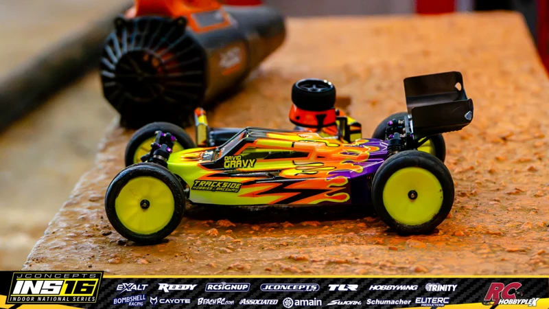 David Gravy's RC car at the JConcepts INS16 Hoosier Hobbyplex Finals