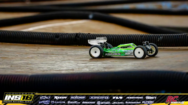 Domnic Paccione's R1Wurks RC car at the JConcepts INS16 Hoosier Hobbyplex Finals
