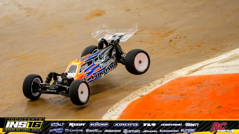 Jeff Statkiewicz's Yokomo RC car at the JConcepts INS16 Hoosier Hobbyplex Finals