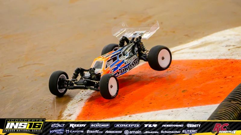 Jeff Statkiewicz's Yokomo RC car at the JConcepts INS16 Hoosier Hobbyplex Finals