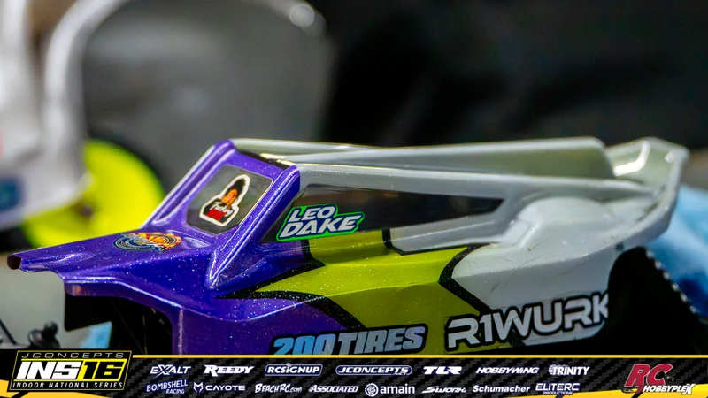 Leo Dake's R1wurks RC car at the JConcepts INS16 Hoosier Hobbyplex Finals