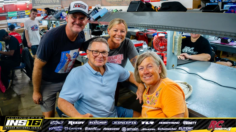 Maccoy Martin's Schumacher RC car at the JConcepts INS16 Hoosier Hobbyplex Finals