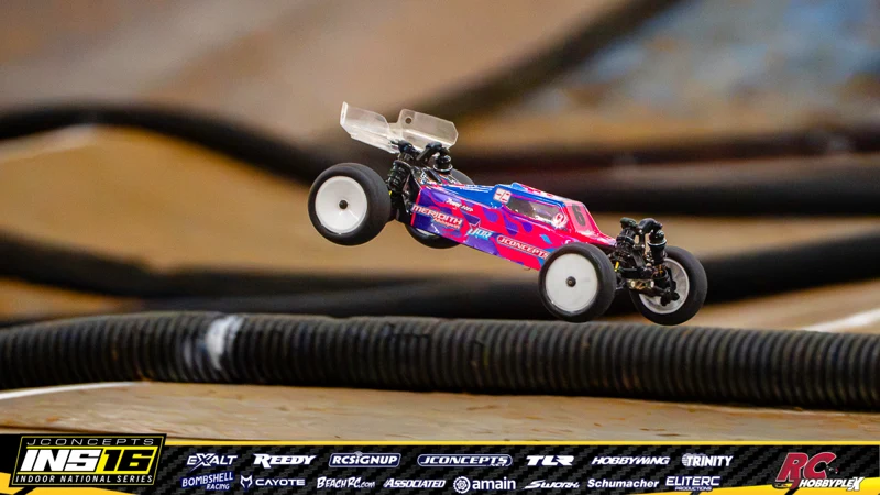 Maccoy Martin's Schumacher RC car at the JConcepts INS16 Hoosier Hobbyplex Finals