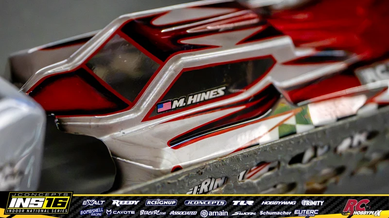 Matt Hines's RC car at the JConcepts INS16 Hoosier Hobbyplex Finals