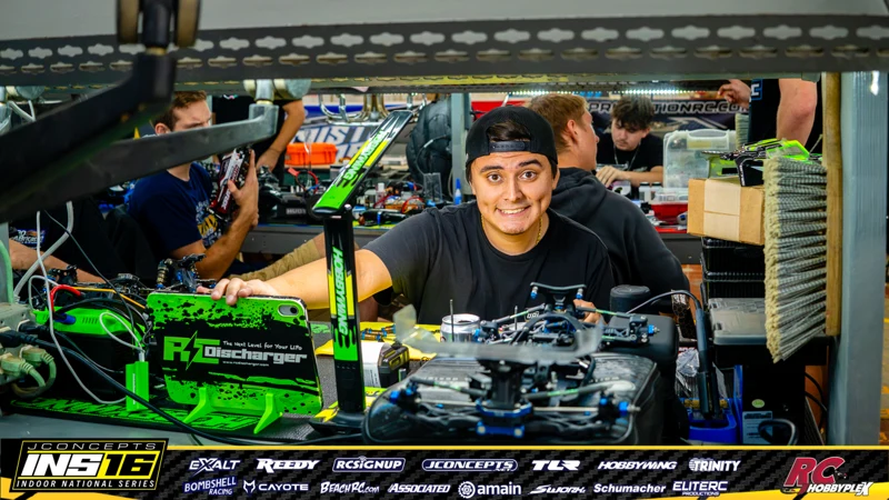 Matthew Gonzales's Team Associated RC car at the JConcepts INS16 Hoosier Hobbyplex Finals
