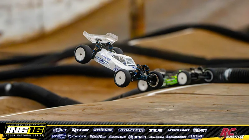 Maverick Riggs's RC car at the JConcepts INS16 Hoosier Hobbyplex Finals