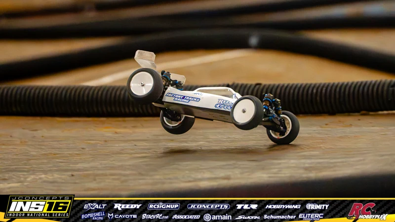 Maverick Riggs's RC car at the JConcepts INS16 Hoosier Hobbyplex Finals
