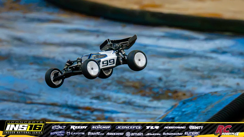 Ronnie Wint's XRAY RC car at the JConcepts INS16 Hoosier Hobbyplex Finals