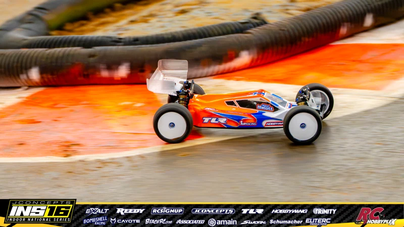 Steven Emmons's TLR RC car at the JConcepts INS16 Hoosier Hobbyplex Finals