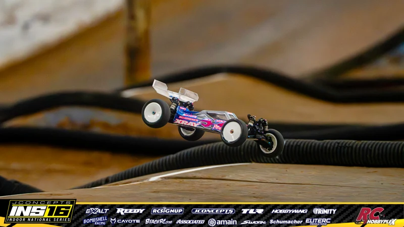 Tater Sontag's XRAY RC car at the JConcepts INS16 Hoosier Hobbyplex Finals