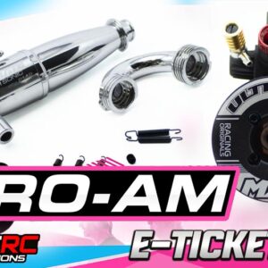 2025 RCPROAM NITRO COMBO - ULTIMATE RACING ENGINE MXR V2 CERAMIC/W AIR FILTER AND ULTIMATE SUPERSONIC EFRA PIPE