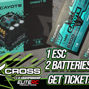 2025 SIK - Cayote Crest 8 1/8 200A Sensored Brushless ESC  & Batteries Combo