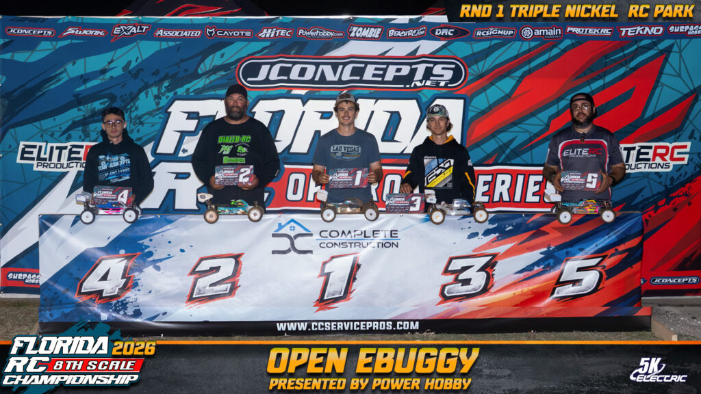 1) Vance Mullanack 2) Mike Wolford 3) Zack Milner 4) Max Mejia 5) Gene Shrout Jr.