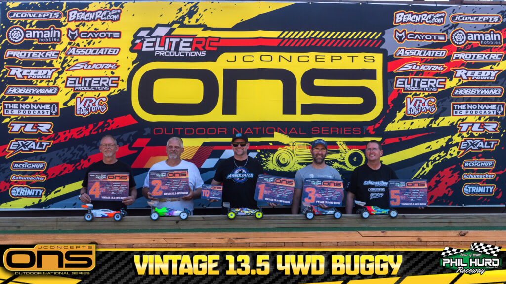 1st Chris Vanair, 2nd Dwayne Walter, 3rd Michael Kokoska, 4th Rich Sanderson, 5th Mike Winders