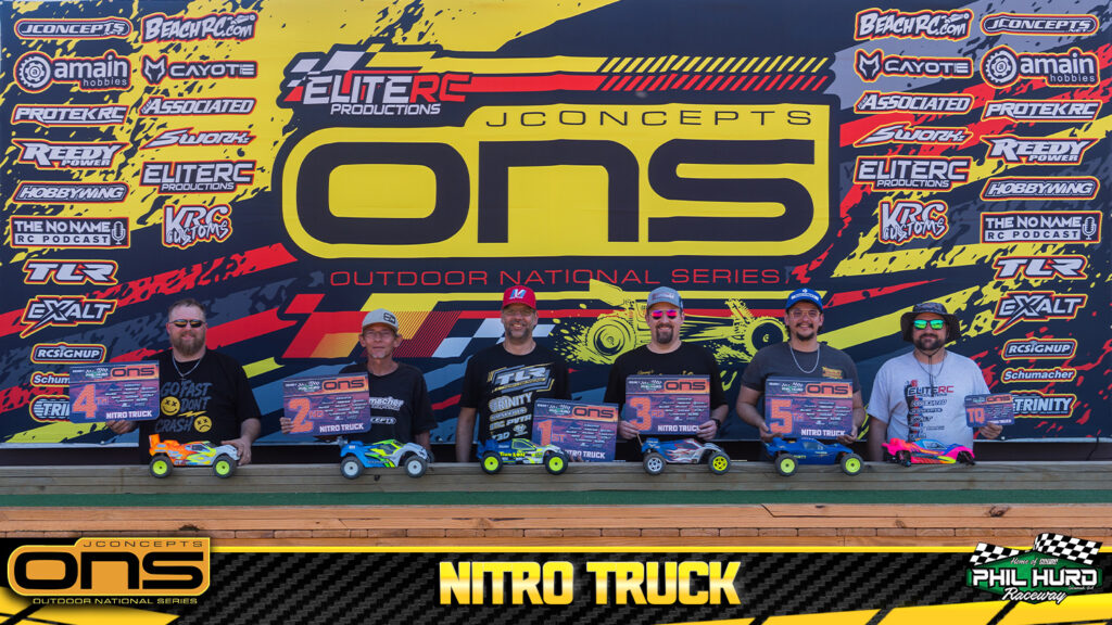 1st Jose Zayas, 2nd Ben Buckingham, 3rd Jimmy Woodley, 4th Doug Ludwig, 5th Ayrton Jores