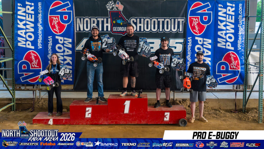 Pro EBuggy: 1. Ryan Maifield, 2. Jared Wiggins, 3. Seth VanDalen, 4. Mad Maddy Long, 5. Cole Kasten