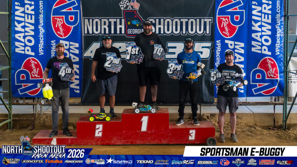 Spt EBuggy: 1. Mike Wolford, 2. Joe Vietro, 3. Teddy Davis, 4. William White, 5. Weston Wilson