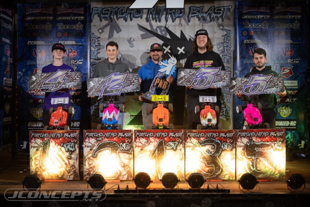 Sportsman Electric Buggy: 1. Hagen Stevenson 2. Anthony Grenya 3. Ethan Maki 4. Adam Mckown 5. Reid Mcmichael