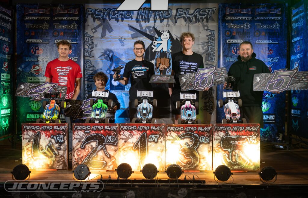 Pro Electric Buggy: 1. Spencer Rivkin 2. Brandon Rose 3. Jonah Wilson 4. Mason Fuller 5. Ryan Maifield