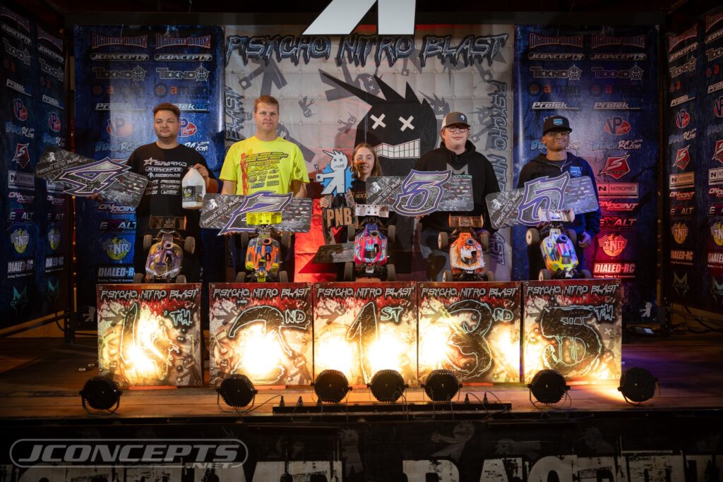 Intermediate Nitro Buggy: 1. Mad maddy Long 2. Chris Marrant 3. Ryan Daze 4. Javon Mallory 5. Gabriel Santiago
