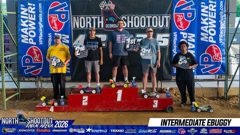 Int Ebuggy: 1. Ryan Rand, 2. Shayne Coffey, 3. Ethan McManus, 4. Big Country, 5. Brian Johnson