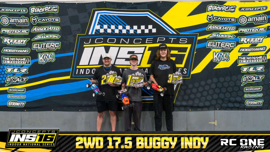 17.5 Independent 2wd Buggy - 1 Adam Mckown, 2 Ryan Priebe, 3 Ethan Maki