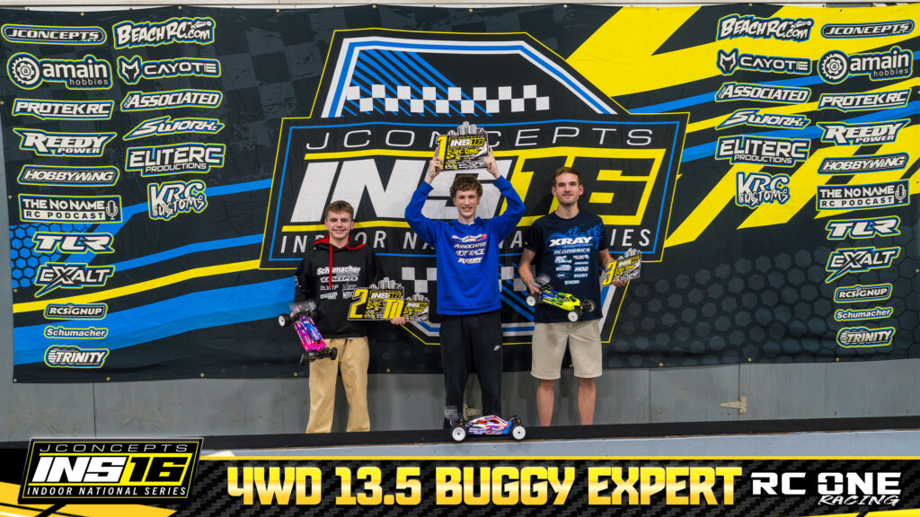 13.5 Expert 4wd Buggy - 1 Brady Carrico, 2 Maccoy Martin, 3 Talon Henley