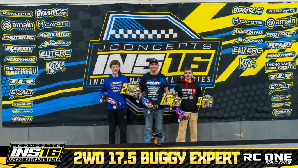 17.5 Expert 2wd Buggy - 1 Dustin Fox, 2 Brady Carrico, 3 Maccoy Martin