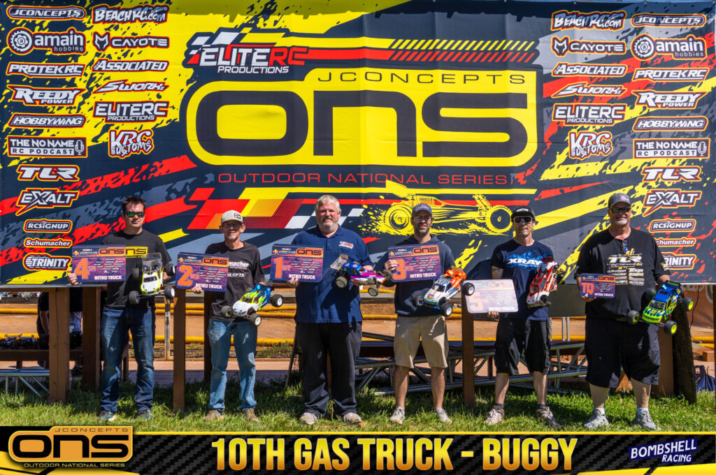 10th Gas Truck - buggy: 1. Jeff Cisney, 2. Ben Buckingham, 3. Michael Kokoska, 4. Jason Thorne, 5. Jason Kinney