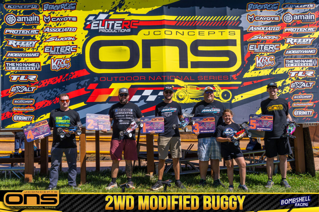 2wd Modified Buggy: 1. Spencer Rivkin, 2. Ryan Maifield, 3. Chad Due, 4. Jason Ruona, 5. Garrett Hawbaker