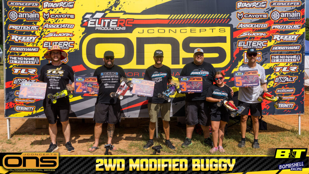 2wd Modified Buggy: 1. Spencer Rivkin, 2. Ryan Maifield, 3. Chad Due, 4. Hunter King, 5. Ryan Harris.