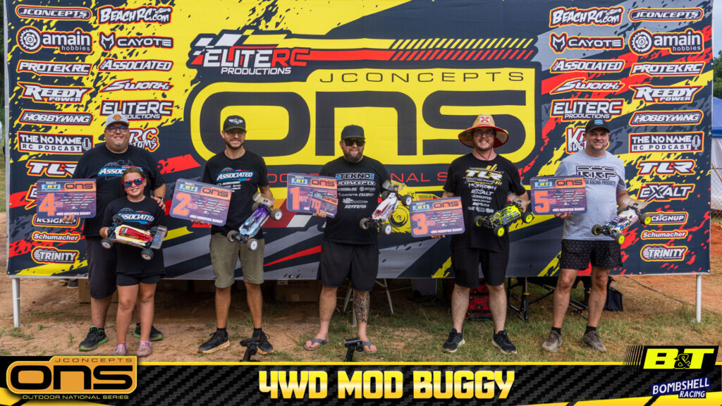 4wd Modified Buggy: 1. Ryan Maifield, 2. Spencer Rivkin, 3. Hunter King, 4. Chad Due, 5. Chris Vanair.