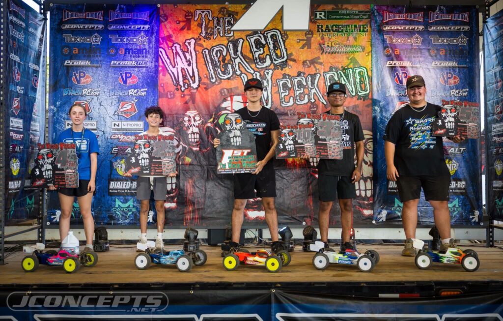 - Intermediate Nitro Truggy: 1. Donato Tradardi; 2. Benny Komerian; 3. Gabriel Santiago; 4. Mad Maddy Long; 5. Aidan Ridgeway