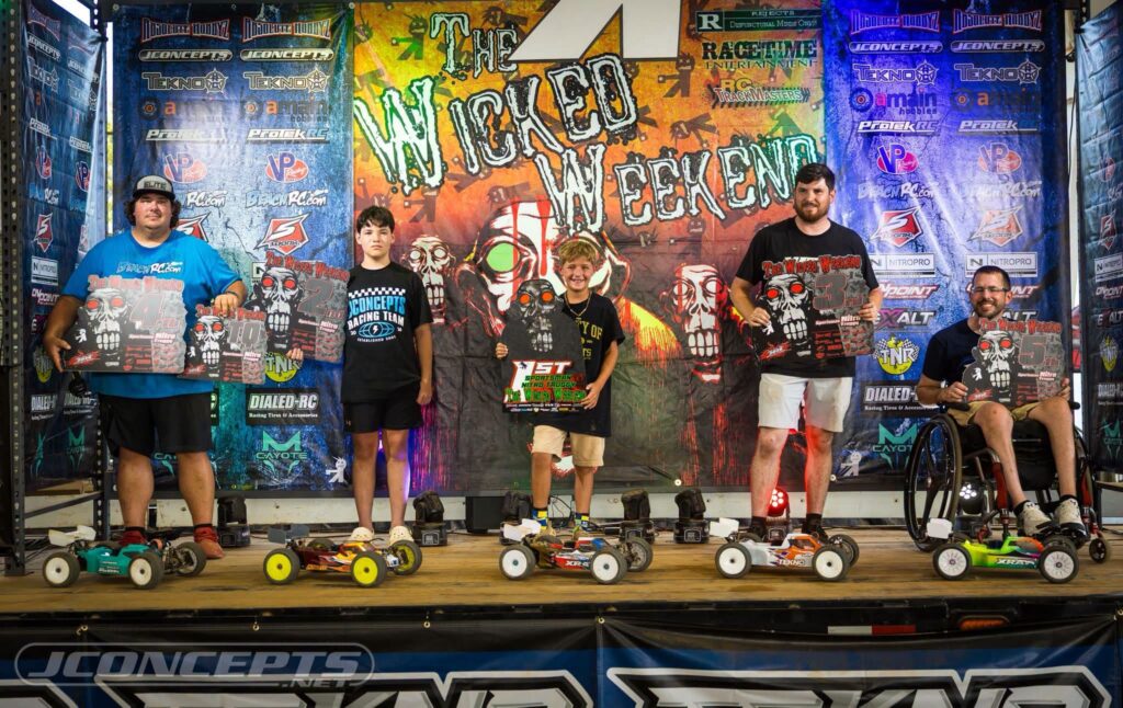 - Sportsman Nitro Truggy: 1. Carter Bright; 2. Breck Burns; 3. Bradly Major; 4. Chris Harris; 5. Adam Raber